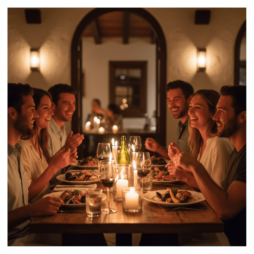Group dinner with Santa Barbara coastal cuisine