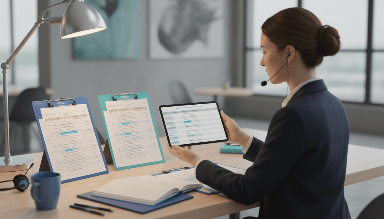 Event coordinator managing guest details and rooming assignments