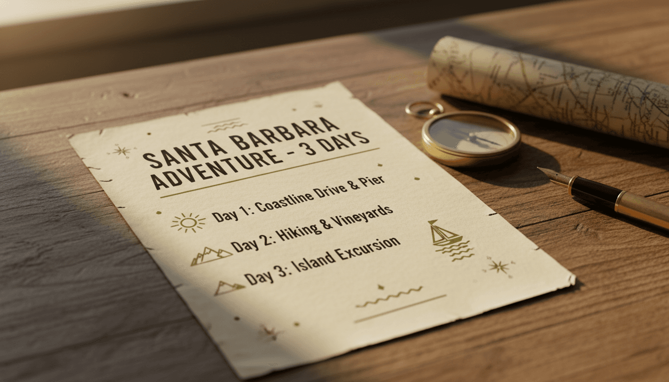 Curated travel itinerary with hand-drawn details and local maps