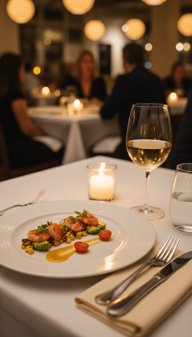 Fine dining experience featuring local Santa Barbara ingredients