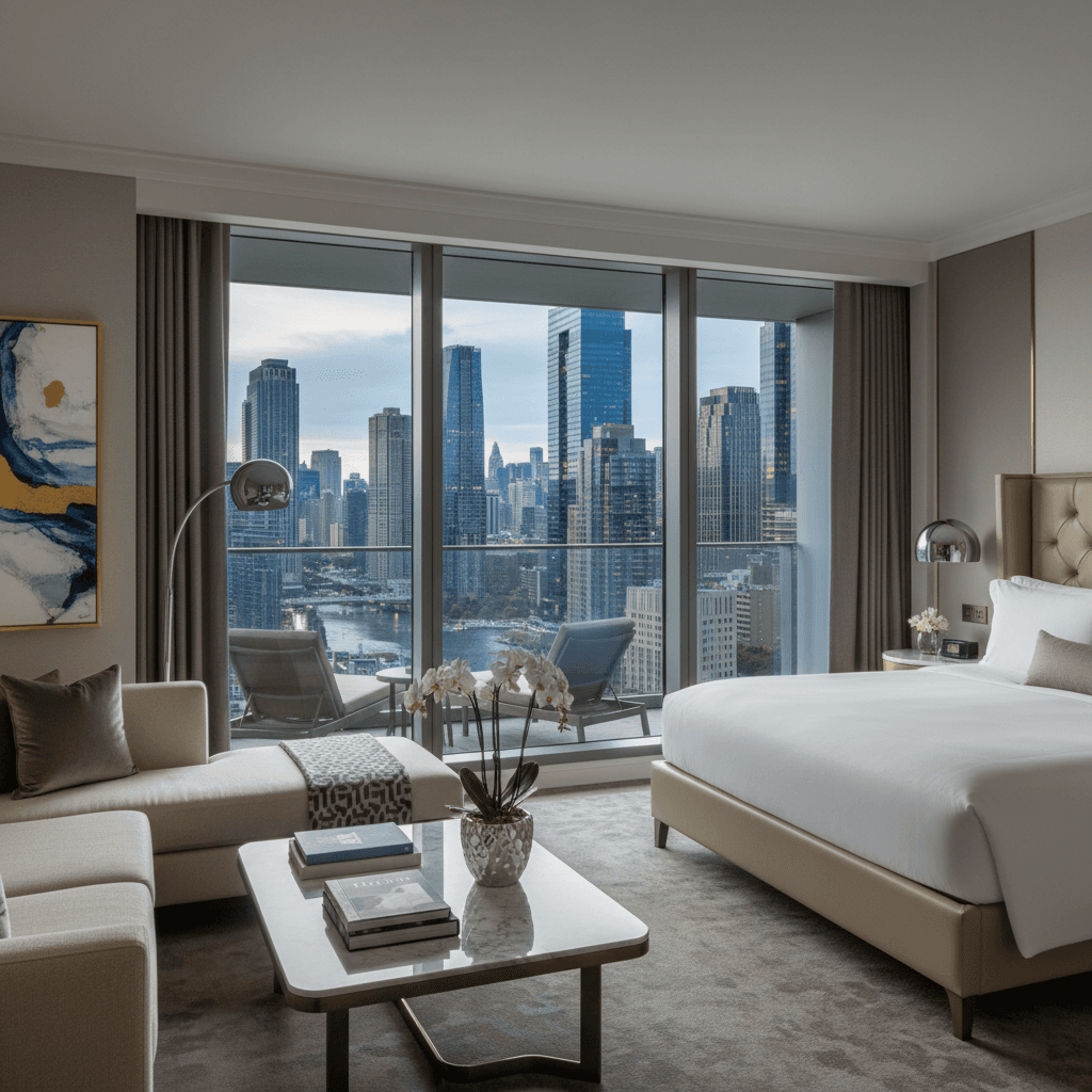 Upscale hotel accommodation